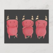 Three Wise Devils - Little Devils Art Postkarte (Vorderseite)