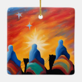 Three Wise Men Abstract Keramikornament (Rückseite)