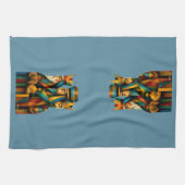 Three Wise Men Abstract Nativity Art Geschirrtuch (Horizontal)