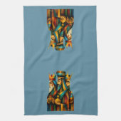 Three Wise Men Abstract Nativity Art Geschirrtuch (Vertikal)