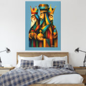 Three Wise Men Abstract Nativity Art Leinwanddruck (Insitu (Schlafzimmer))