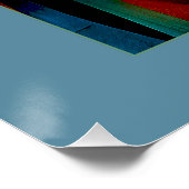 Three Wise Men Abstract Nativity Art Poster (Ecke)