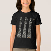 Three Wise Men Black & White Christmas Nativity Tri-Blend Shirt (Vorderseite)