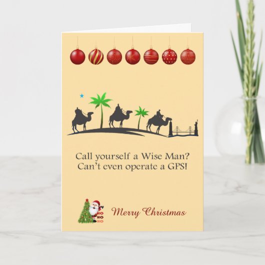 Three wise men Christmas Karte (Vorderseite)