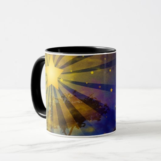 Three Wise Men & Christmas Star Coffee Tasse (Vorderseite Links)