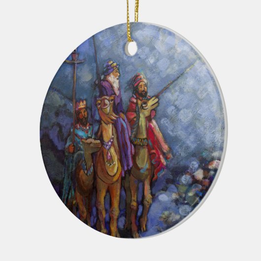 Three Wise Men following the Star Ornament (Links)