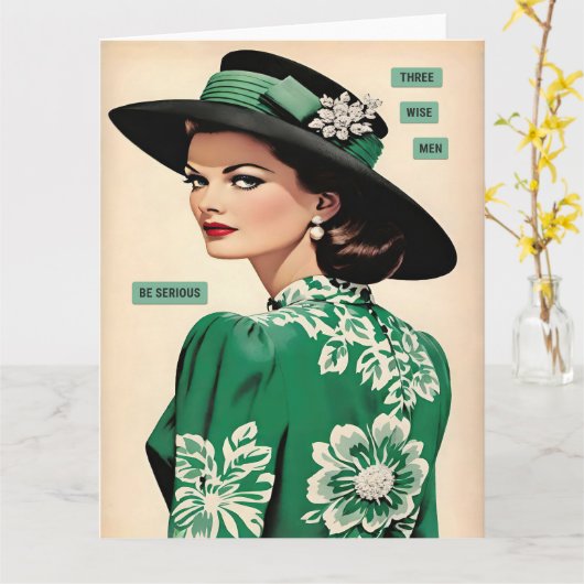 Three Wise Men Karte (Gelbe Blume)