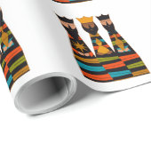 Three Wise Men Modern Mid-Century Geschenkpapier (Rolleneckpunkt)