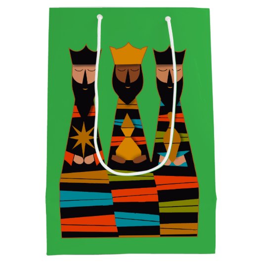 Three Wise Men Modern Mid-Century Mittlere Geschenktüte (Rückseite)