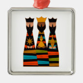 Three Wise Men Modern Mid-Century Ornament Aus Metall (Vorne)