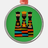 Three Wise Men Modern Mid-Century Ornament Aus Metall (Vorne)
