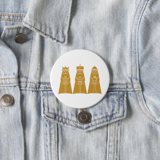 Three Wise Men Modern Nativity Kings Button (Beispiel)