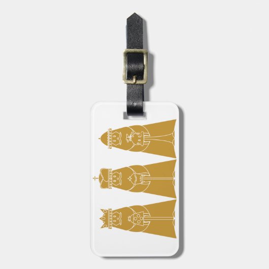 Three Wise Men Modern Nativity Kings Gepäckanhänger (Vorderseite vertikal)