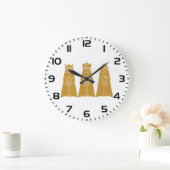 Three Wise Men Modern Nativity Kings Große Wanduhr (Zuhause)