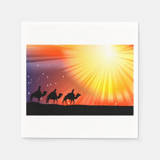 Three Wise Men Paper Napkins Serviette (Vorderseite)
