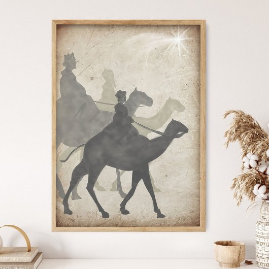 Three wise men, Scripture Wall Art, Bible Stories Poster