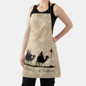 Three Wise Men Silhouette Black/Gold ID424 Schürze (InSitu)