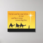 Three Wise Men Star der Bethlehem Weihnachtsfeier  Leinwanddruck (Vorderseite)
