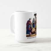 Three Wise Men T-Shirt, Adoration Epiphany Art Kaffeetasse (Vorderseite Links)