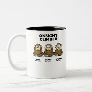 Three Wise Monkeys Zweifarbige Tasse