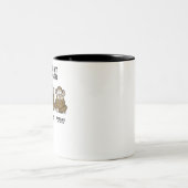 Three Wise Monkeys Zweifarbige Tasse (Mittel)
