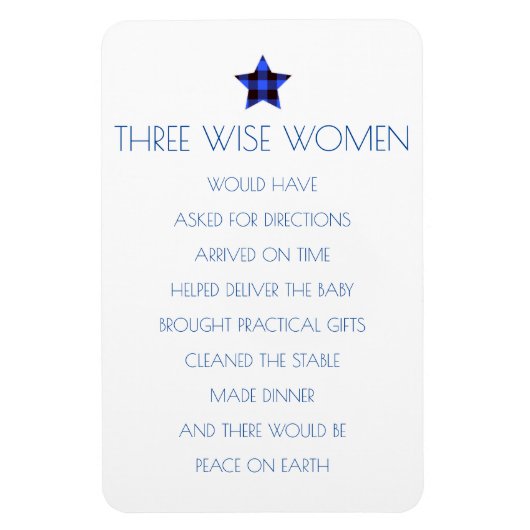 Three Wise Women Christmas Magnet (Vertikal)