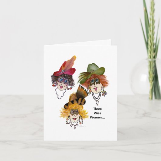 Three Wise Women doing it differently Karte (Vorderseite)