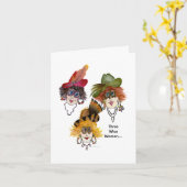 Three Wise Women doing it differently Karte (Gelbe Blume)