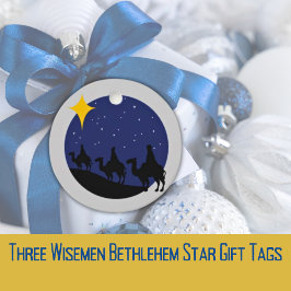 Three Wisemen Bethlehem Star-Geschenk-Tag Geschenkanhänger