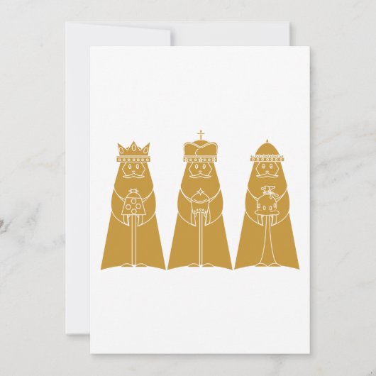 Three Wisemen Einladung (Vorderseite)