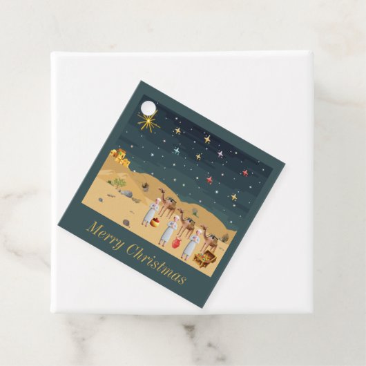 Three Wisemen Geschenke Geschenkanhänger (Beispiel)