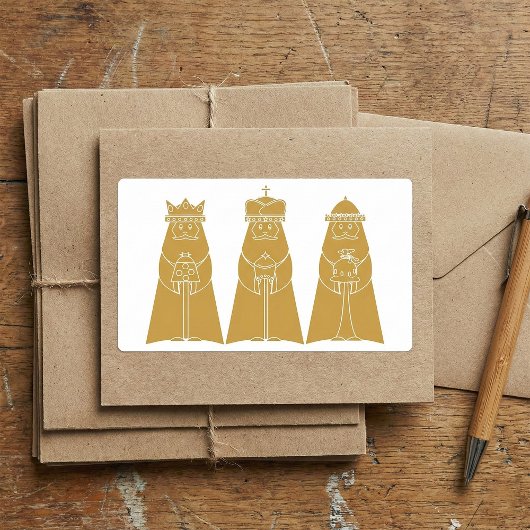 Three Wisemen Rechteckiger Aufkleber