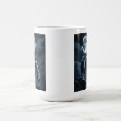 Three Wolves Howling at the Full Moon - Three Wolf Kaffeetasse (Mittel)