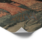 Three Women and Three Wolves Eugène Grasset Poster (Ecke)