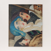 Three women under an umbrella  puzzle (Vertikal)