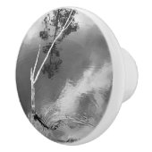 Three Worlds Water Swirl Reflection Keramikknauf (Rechts)