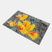 Three Yellow Tulips Sequel / Fußmatte (Schrägansicht)