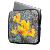Three Yellow Tulips Sequel / Laptopschutzhülle (Vorderseite Links)