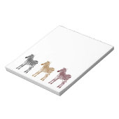 Three Zebras Notizblock (Rotiert)