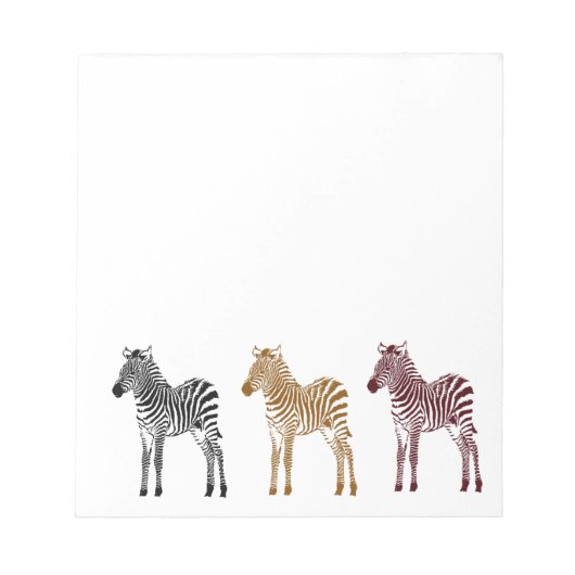 Three Zebras Notizblock (Vorderseite)