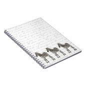 Three Zebras Notizblock (Rechte Seite)