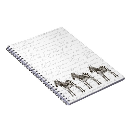 Three Zebras Notizblock (Rechte Seite)