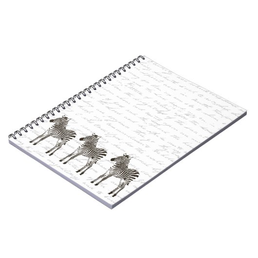 Three Zebras Notizblock (Linke Seite)