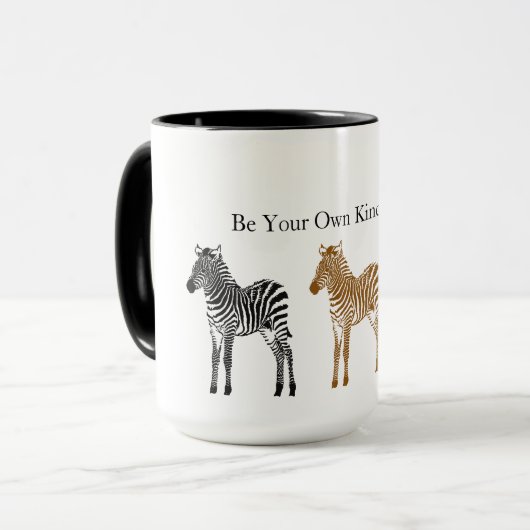 Three Zebras Tasse (Vorderseite Links)