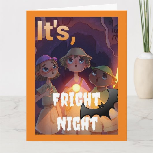 #ThreeHikerGangAndTheHauntedCave Halloween Karte (Vorderseite)