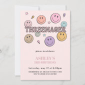 Threenager Birthday Invitation, 3rd Birthday Einladung (Vorderseite)