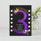 Threenager Geburtstag Einladung (Stehend Vorderseite)