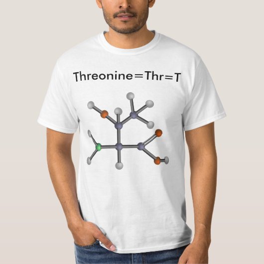 Threonin (Aminosäure) T-Shirt (Vorderseite)