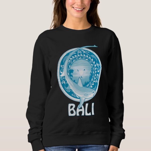 Thresher Shark Dive Bali Indonesia Sweatshirt (Vorderseite)