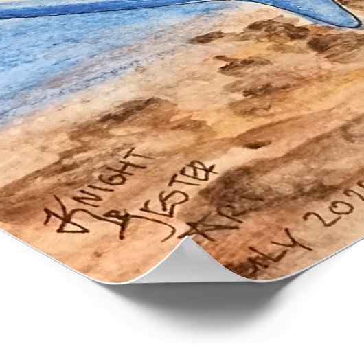 Thresher Shark Poster (Ecke)